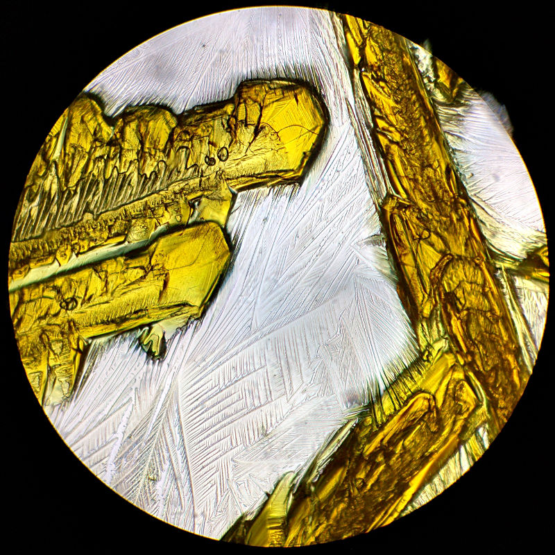 Potassium Ferrocyanide crystals