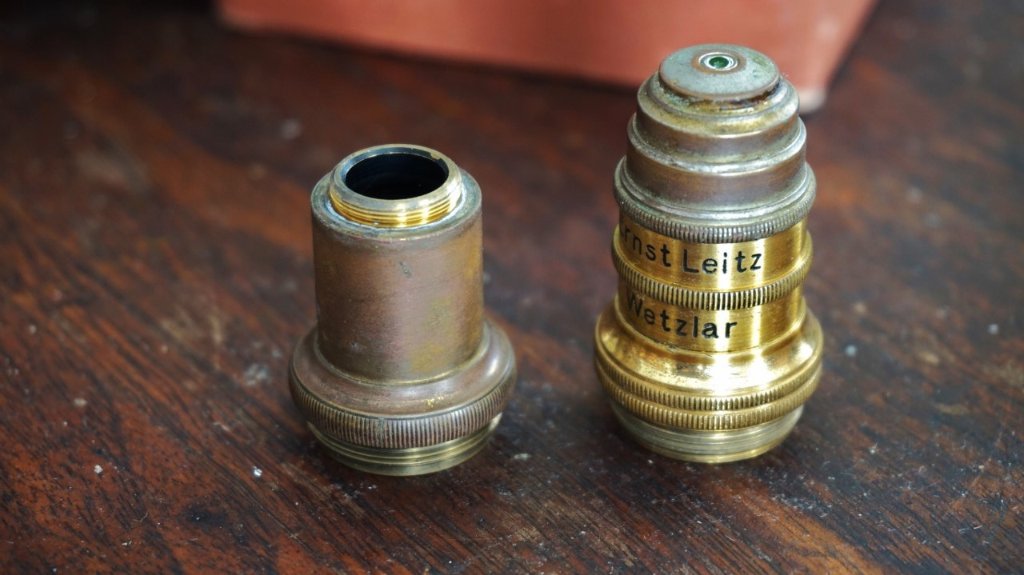 iris section fitted to a very old 7 objective, probably about 15 to 20 years prior.