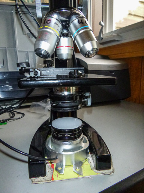 B&amp;L microscope with LED &amp; diffuser