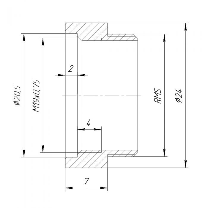 RMS-M19Adapter drawing RafCamera