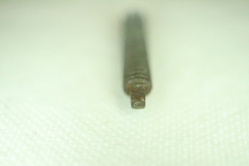 closeup of screw head